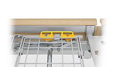 Soporte «Segufix» para el reposamuslos, Soporte «Segufix» para el respaldo, Soporte «Segufix» para el asiento