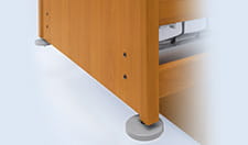 Ruedas de tope de pared reforzadas para las protecciones laterales partidas (10), así como para las protecciones laterales continuas de 2 y 3 partes 09