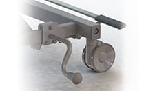 Distanciador de pared lateral, telescópico, sólo para sentida 5 y 6, corto