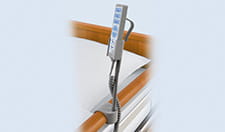 Adaptador para porta control a ser ubicado en barandales